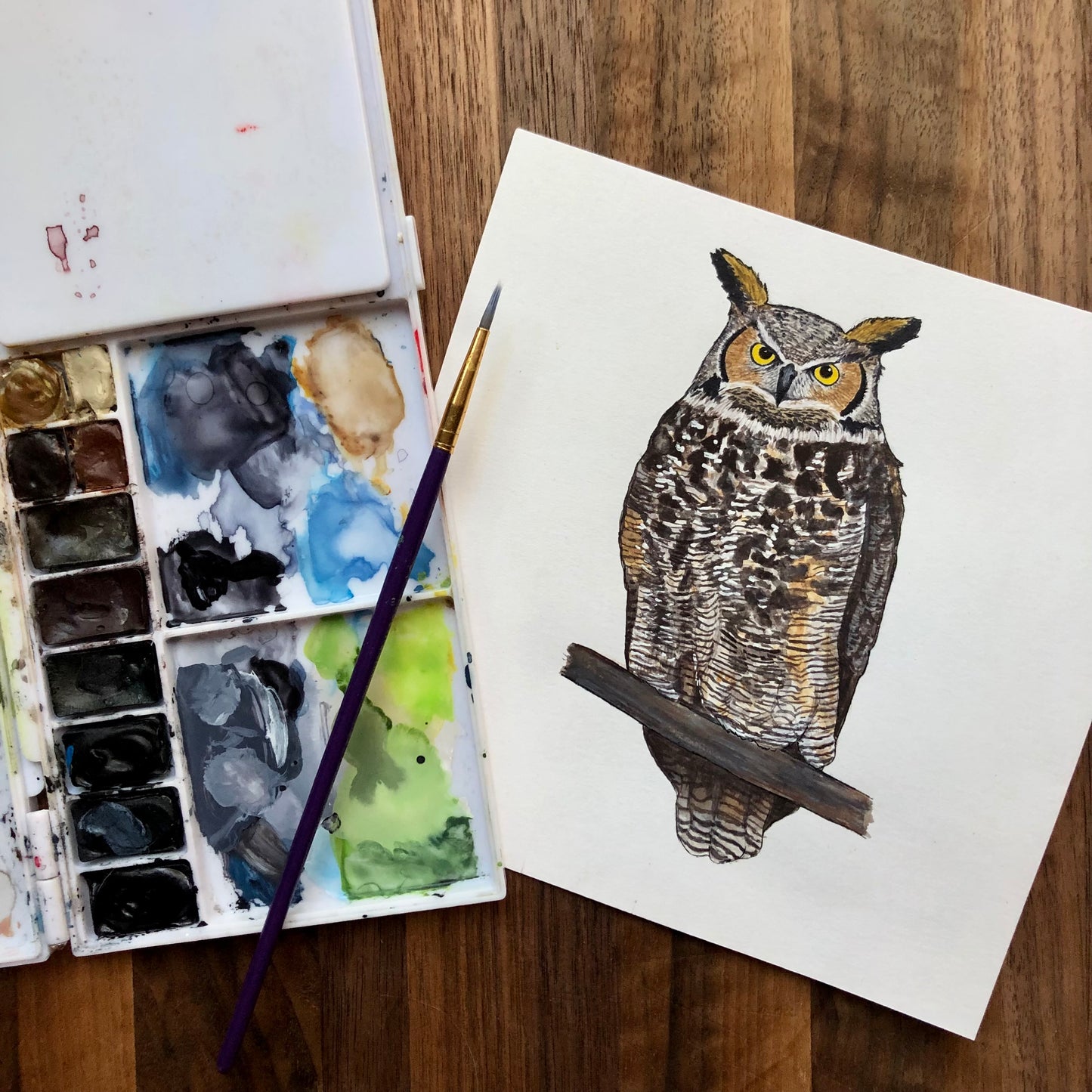 Great Horned Owl sticker