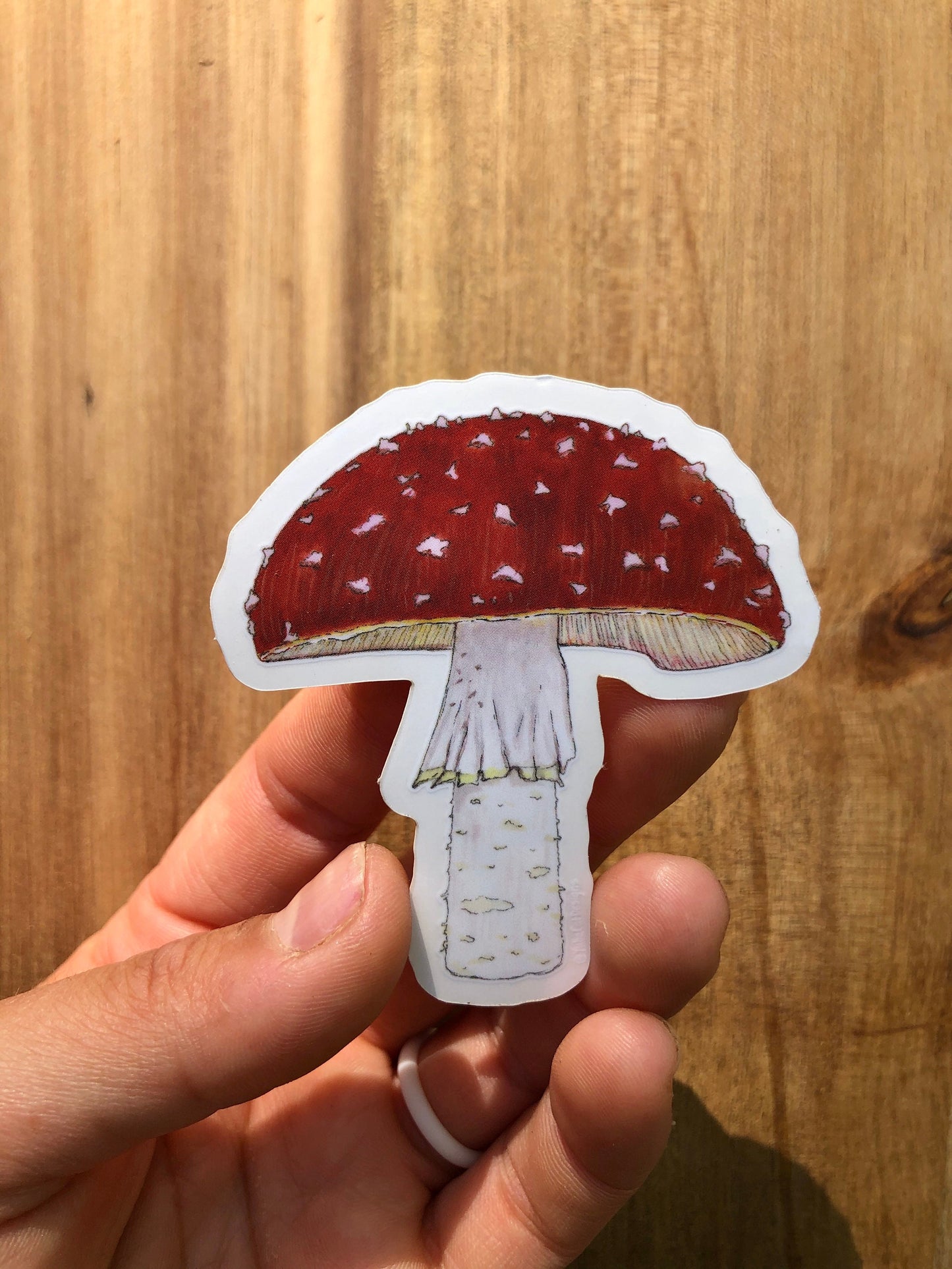 Amanita mushroom sticker