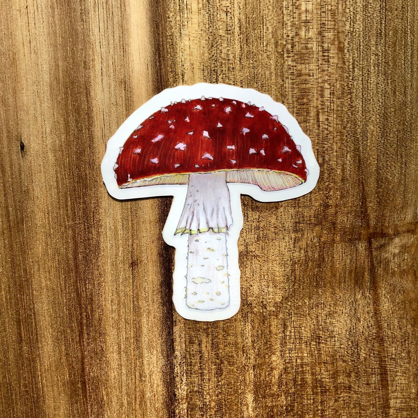 Amanita mushroom sticker